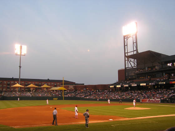 Looking into Right Field - AutoZone Park, Memphis